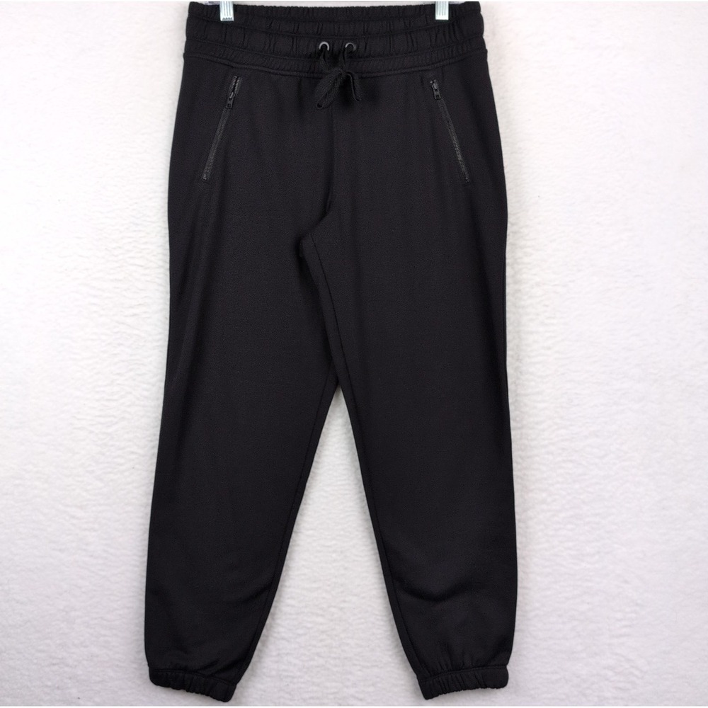 Athleta Bounce Back Jogger Pants Women's Medium Black Drawstring Modal Blend